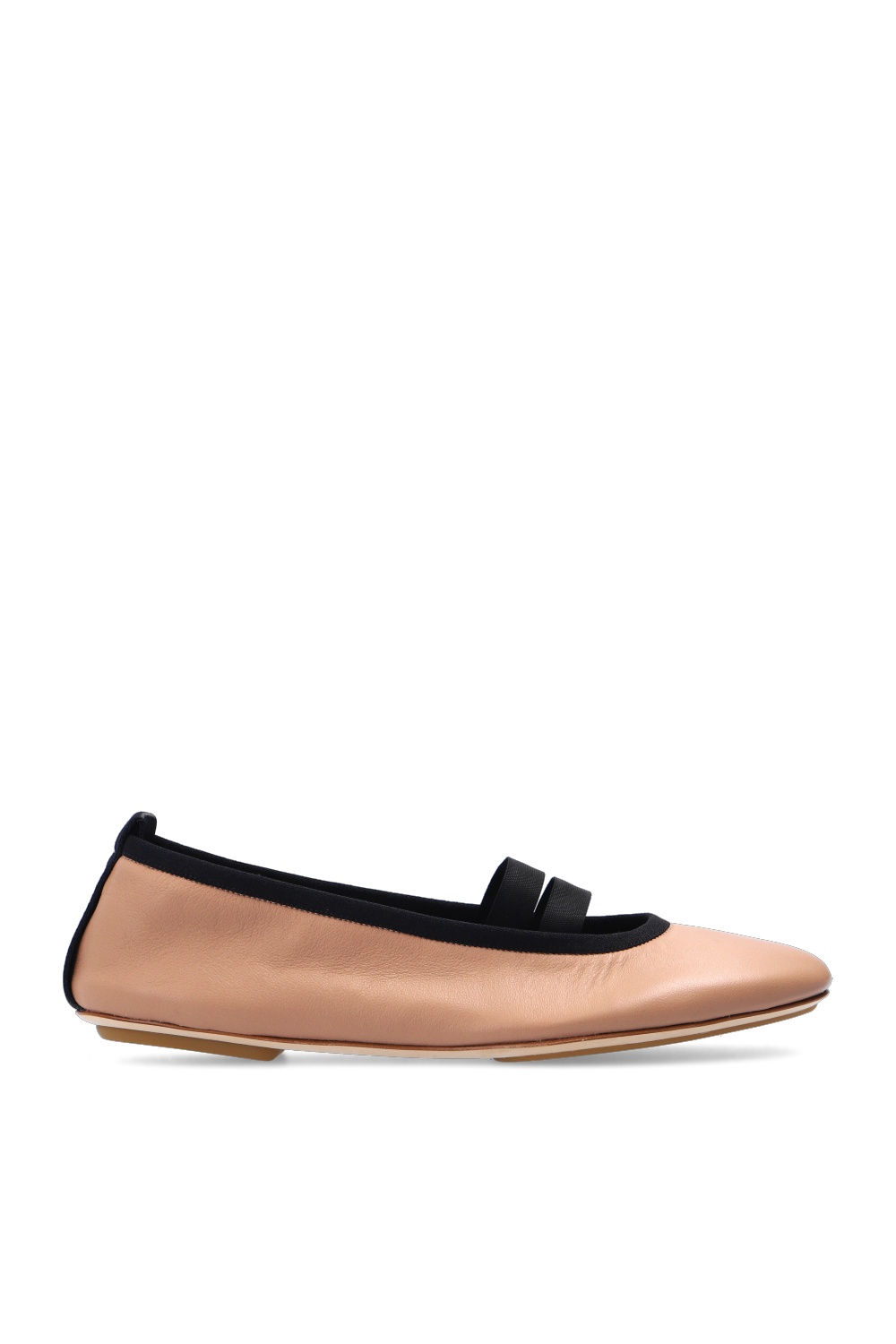 Burberry outlet leather flats